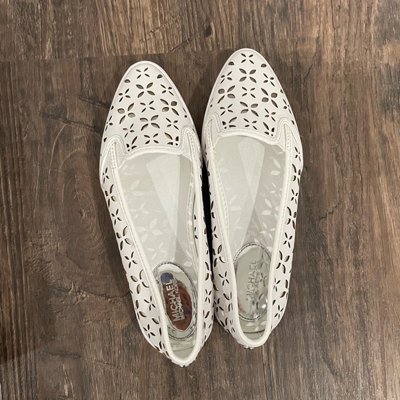 Women’s Michael Kors optic white sneakers in like new condition. - Picture 2 of 6